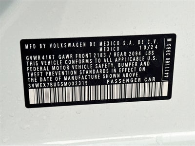 2025 Volkswagen Jetta 1.5T SE