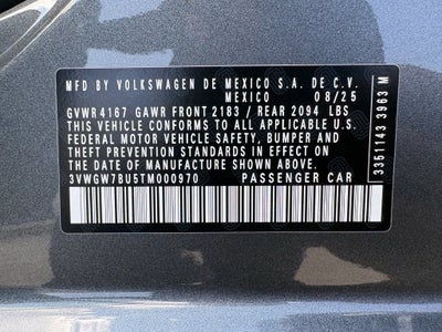 2026 Volkswagen Jetta 1.5T SEL