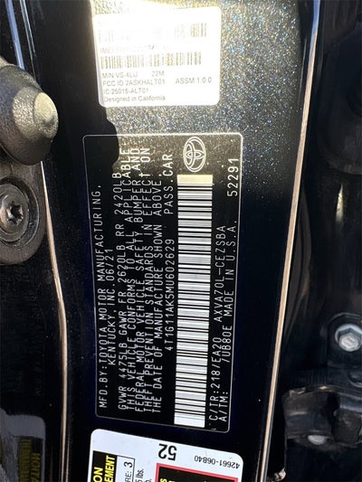 2021 Toyota Camry SE Nightshade