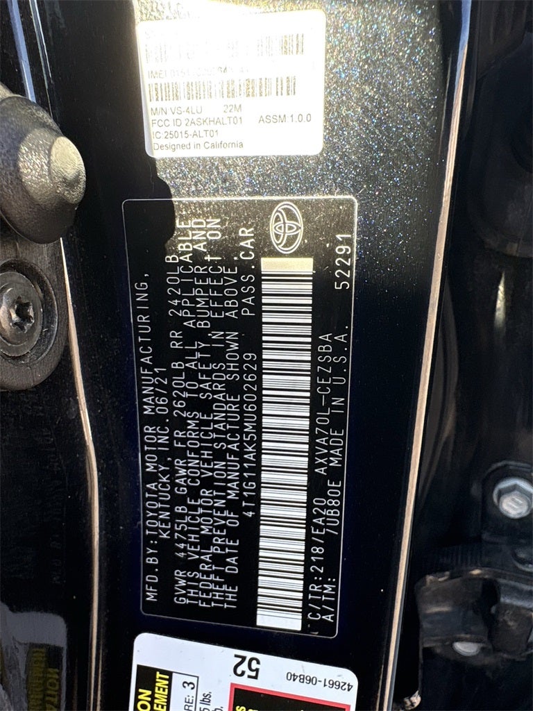 2021 Toyota Camry SE Nightshade