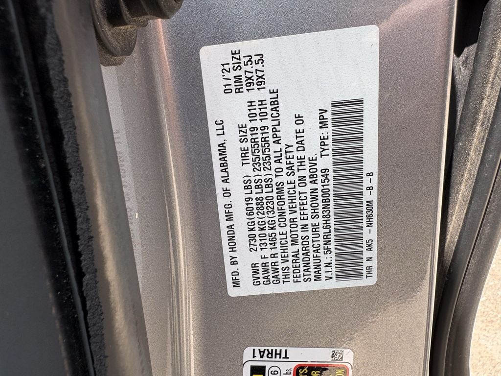 2022 Honda Odyssey Touring