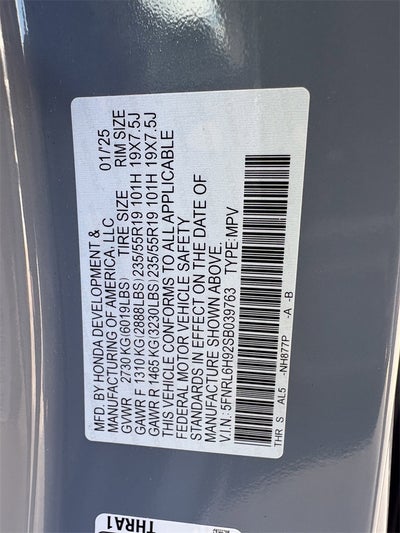 2025 Honda Odyssey Elite