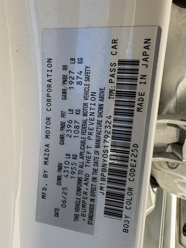 2025 Mazda Mazda3 2.5 Turbo Premium Plus Package