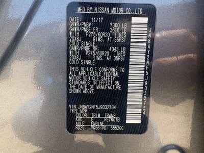 2018 Nissan Armada Platinum