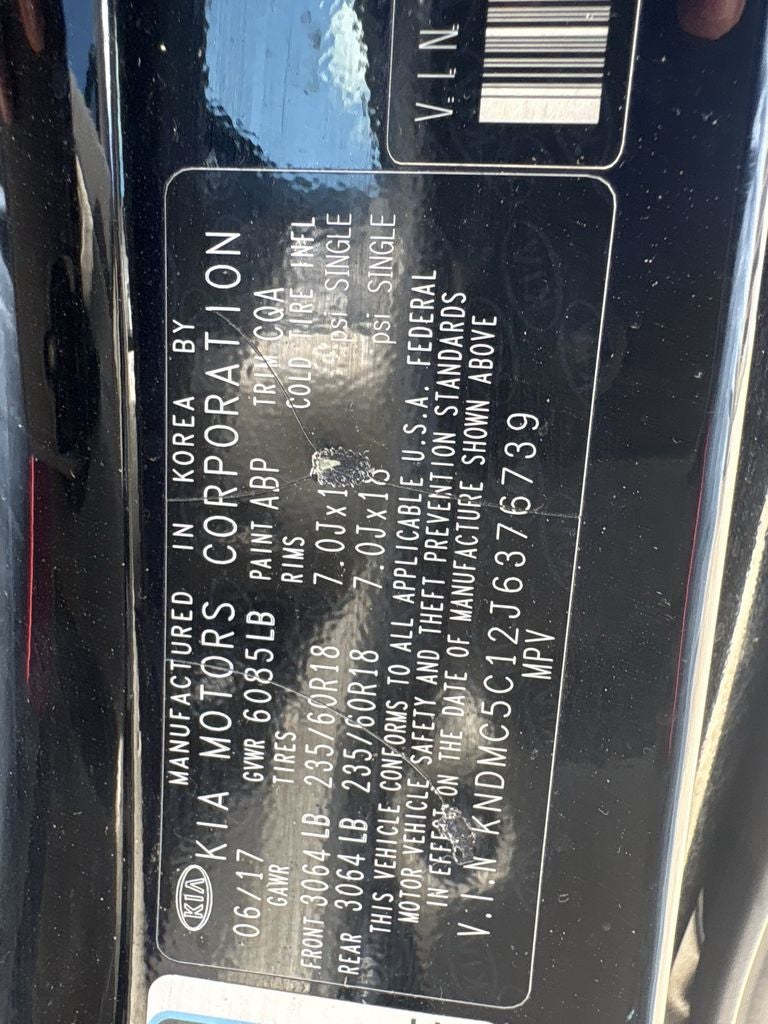 2018 Kia Sedona SX