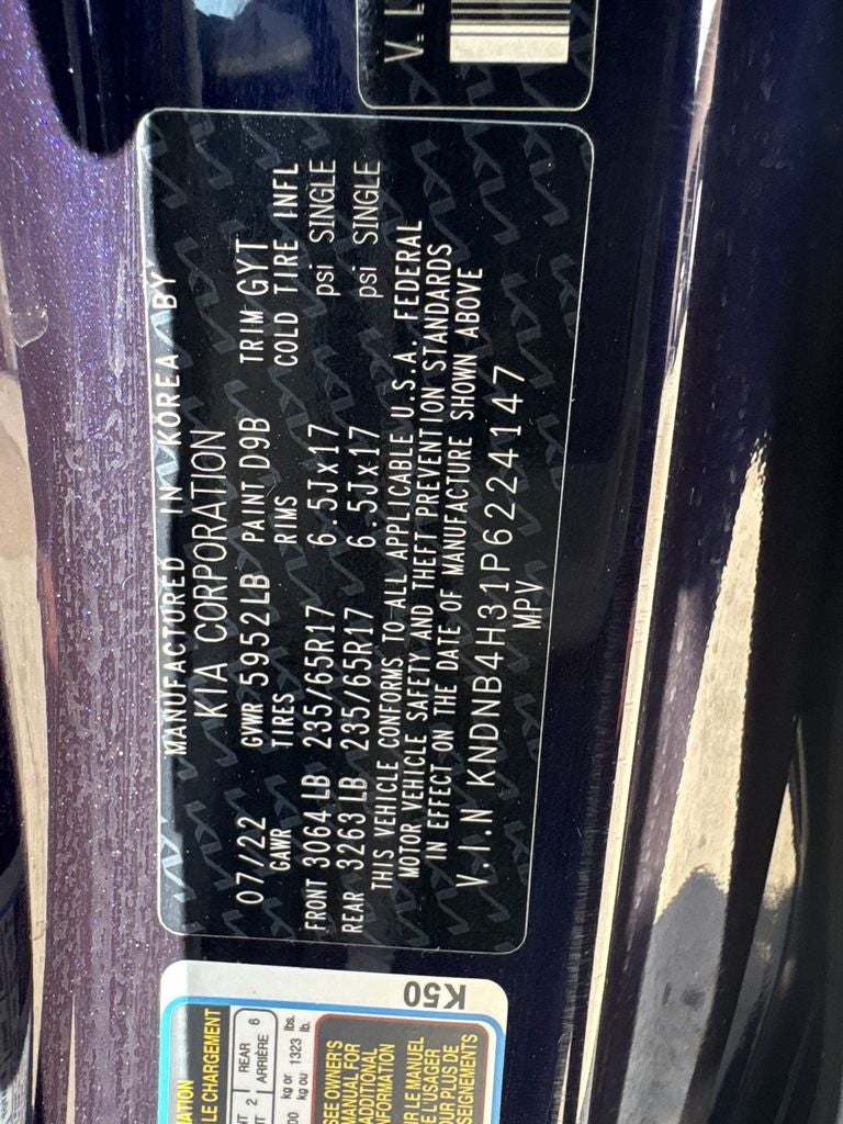 2023 Kia Carnival LX Seat Package