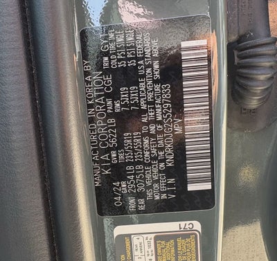 2025 Kia Sorento Hybrid SX Prestige
