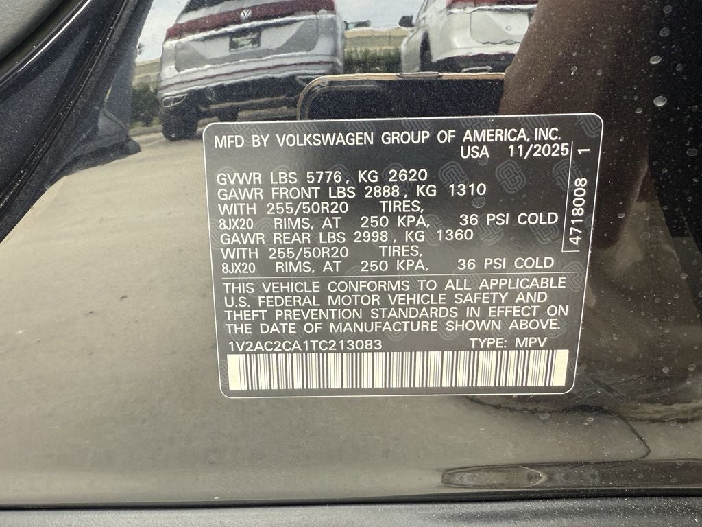 2026 Volkswagen Atlas Cross Sport 2.0T SEL R-Line Black