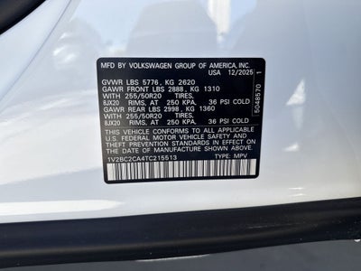2026 Volkswagen Atlas Cross Sport 2.0T SEL