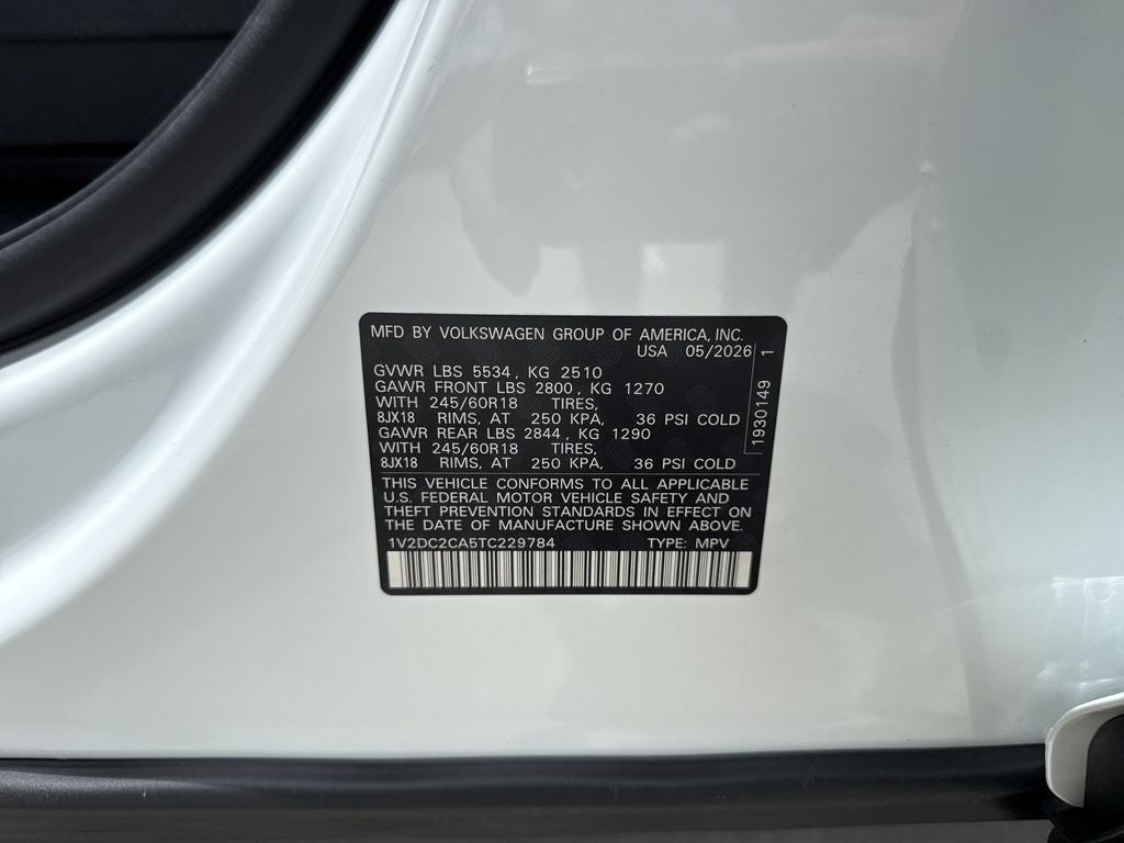 2026 Volkswagen Atlas Cross Sport 2.0T SE