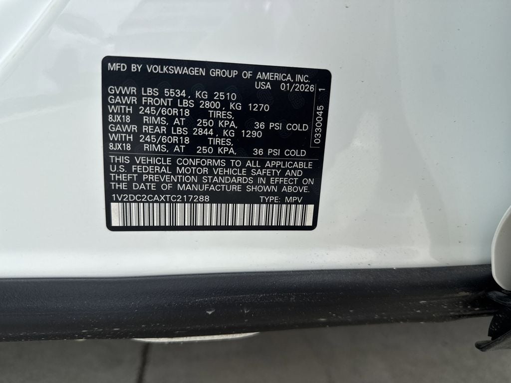 2026 Volkswagen Atlas Cross Sport 2.0T SE