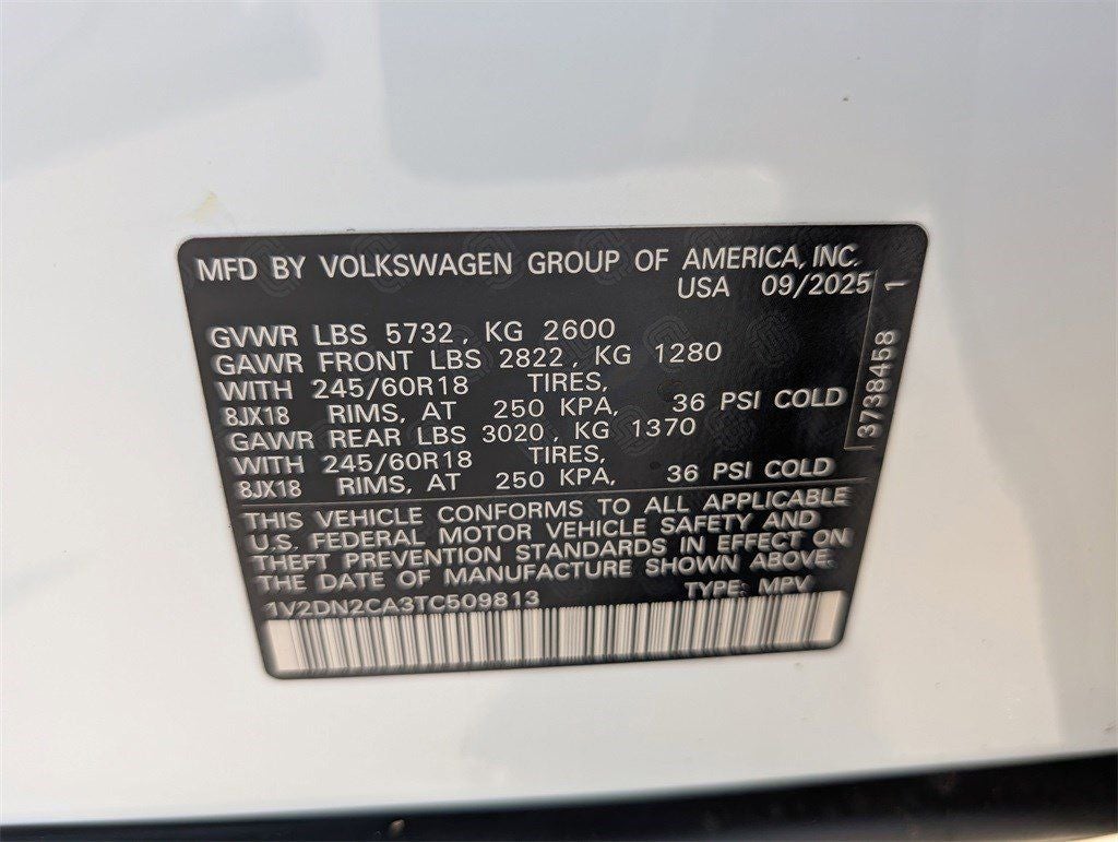 2026 Volkswagen Atlas 2.0T SE