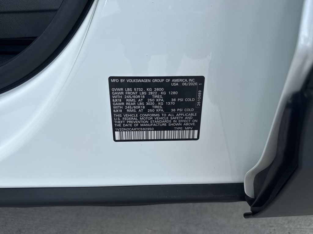 2026 Volkswagen Atlas 2.0T SE
