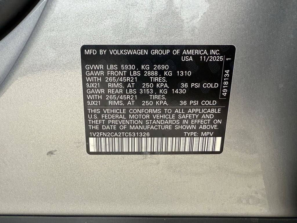 2026 Volkswagen Atlas 2.0T SEL Premium R-Line