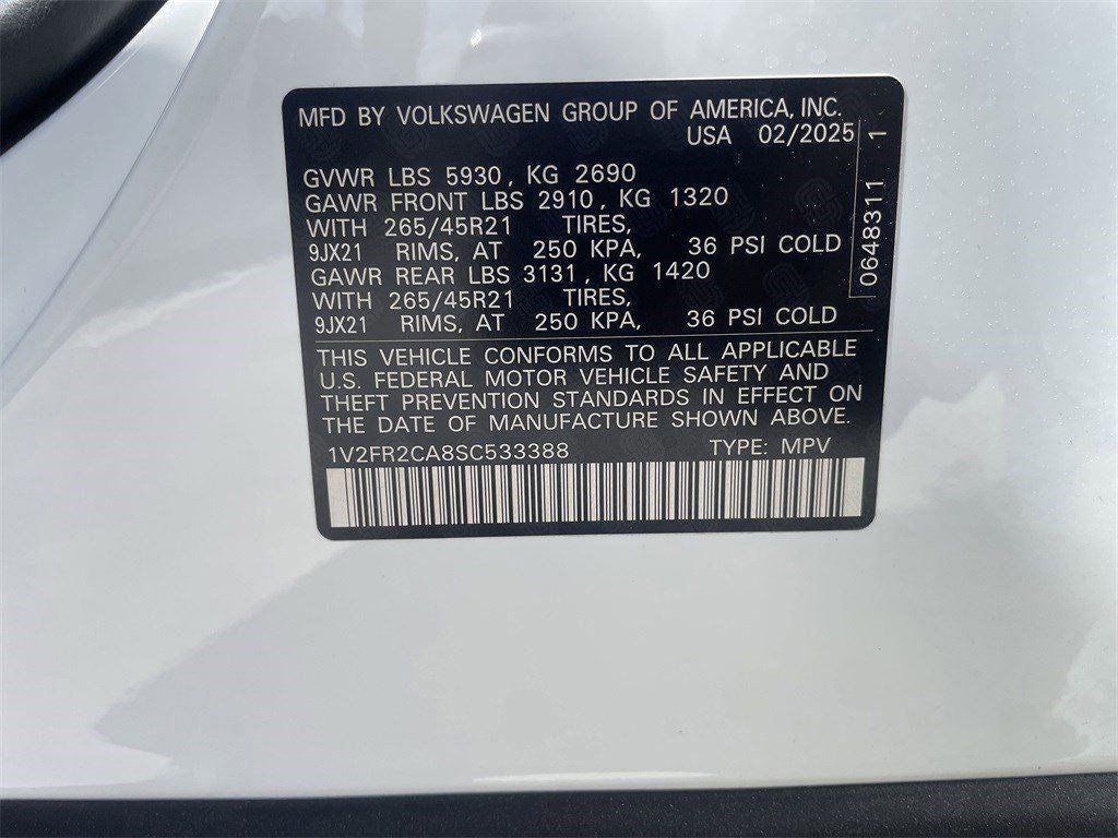 2025 Volkswagen Atlas 2.0T SEL Premium R-Line