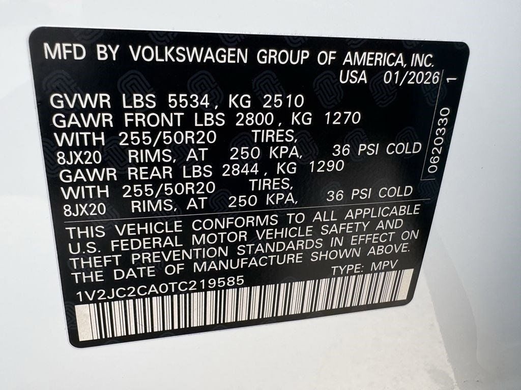 2026 Volkswagen Atlas Cross Sport 2.0T SE w/Technology