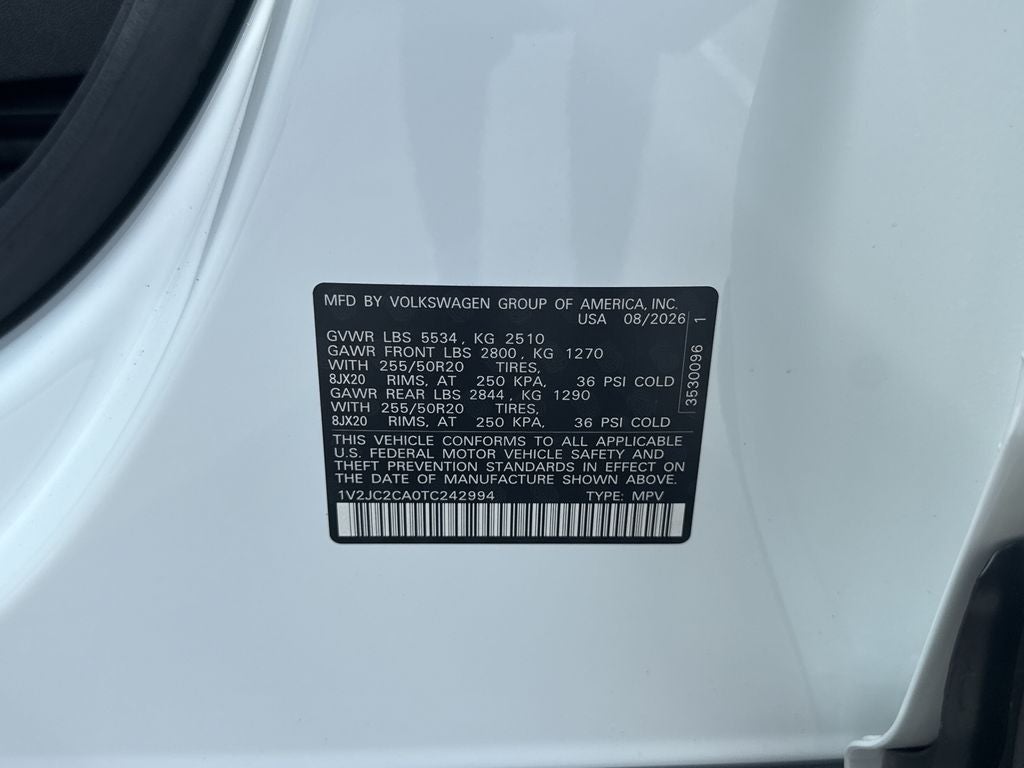 2026 Volkswagen Atlas Cross Sport SE w/Technology