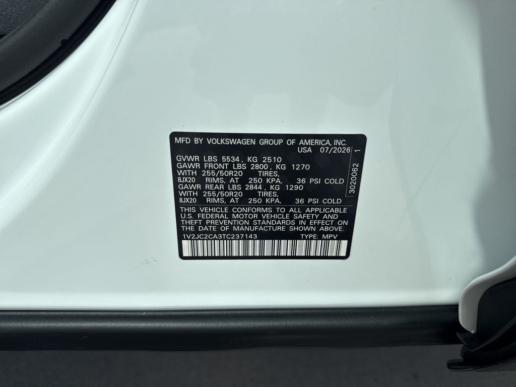 2026 Volkswagen Atlas Cross Sport 2.0T SE w/Technology