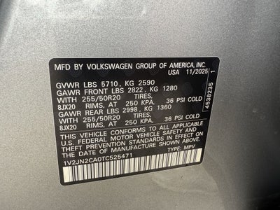 2026 Volkswagen Atlas 2.0T SE w/Technology