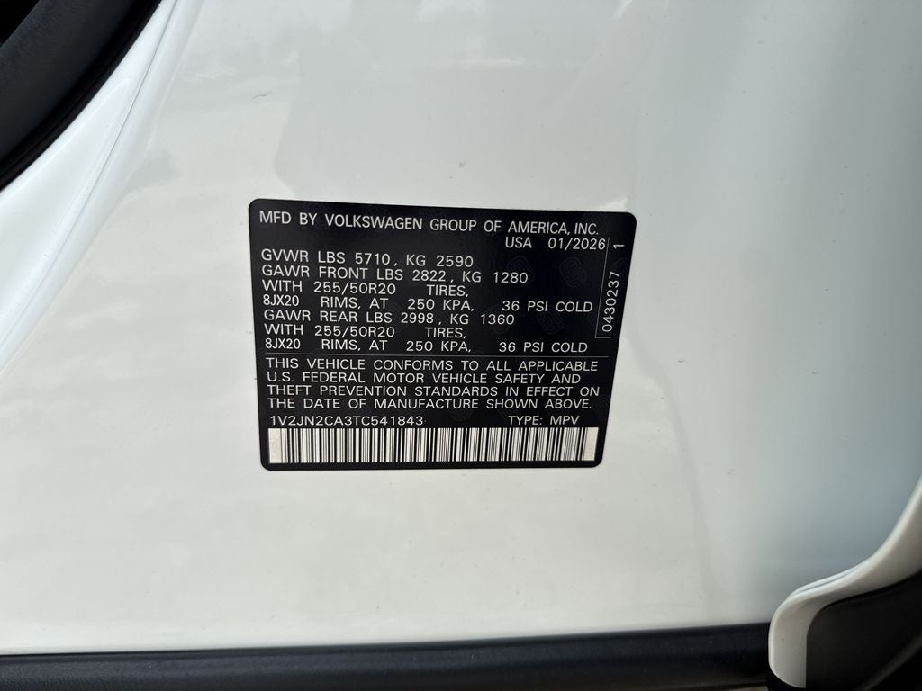 2026 Volkswagen Atlas 2.0T SE w/Technology