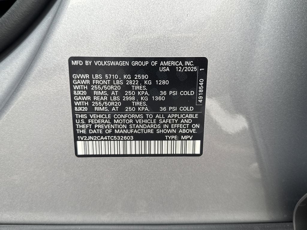 2026 Volkswagen Atlas 2.0T SE w/Technology