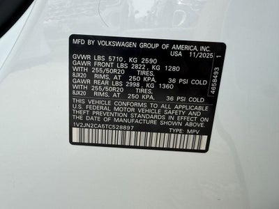 2026 Volkswagen Atlas 2.0T SE w/Technology