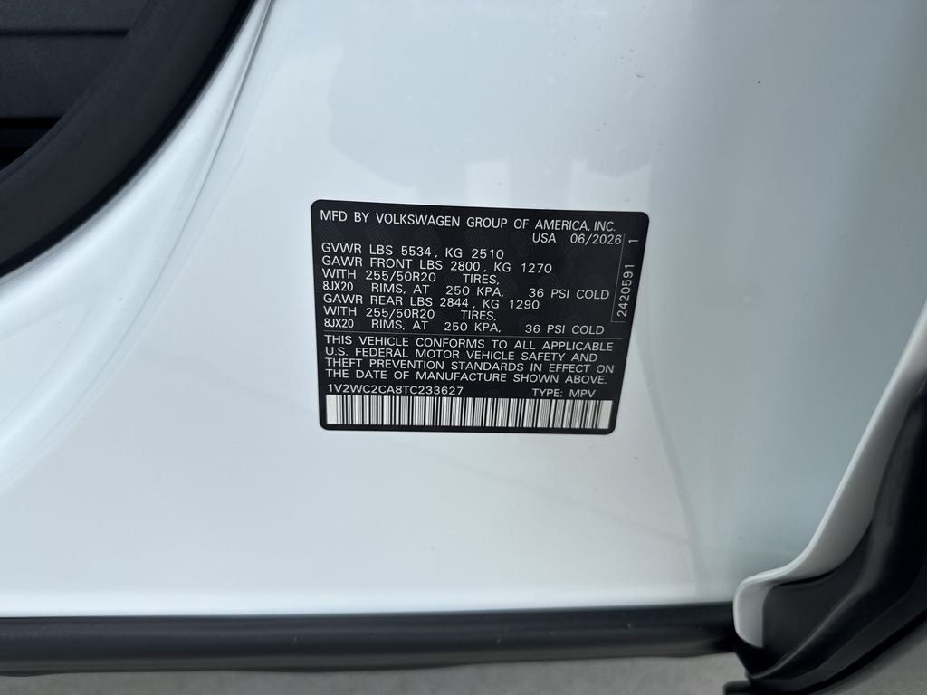 2026 Volkswagen Atlas Cross Sport 2.0T SE w/Technology
