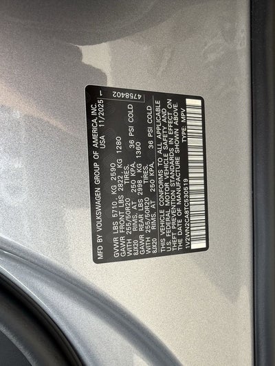 2026 Volkswagen Atlas 2.0T SE w/Technology