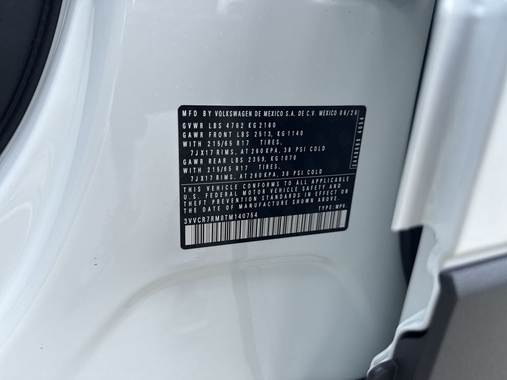 2026 Volkswagen Tiguan 2.0T S