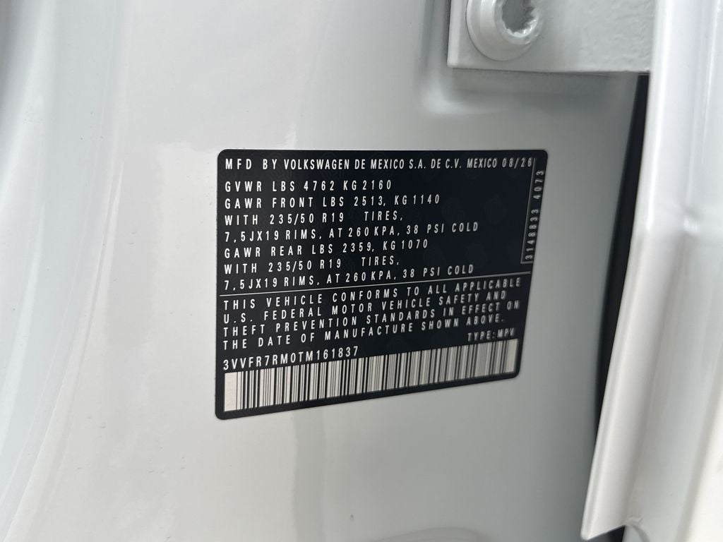 2026 Volkswagen Tiguan 2.0T SE