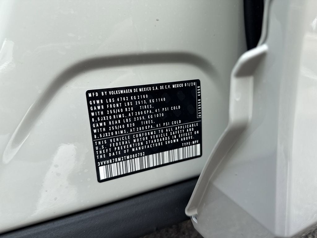 2026 Volkswagen Tiguan 2.0T SE R-Line Black