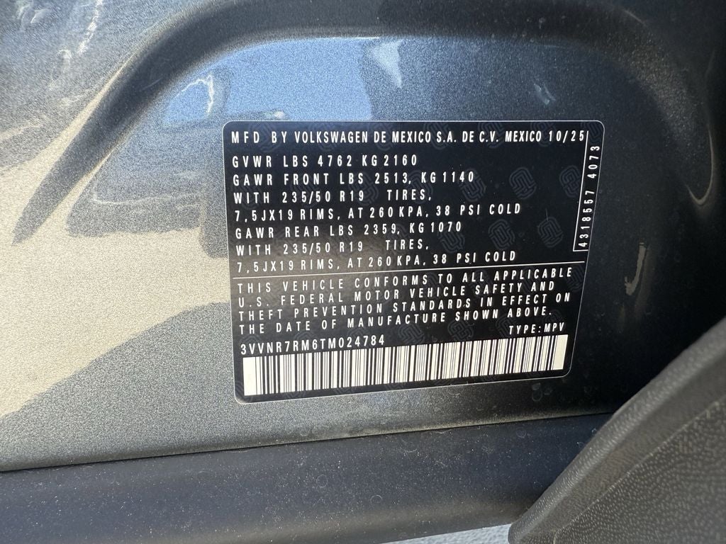 2026 Volkswagen Tiguan 2.0T SE