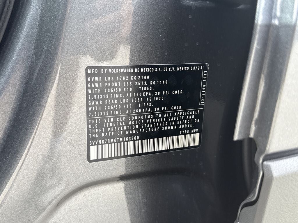2026 Volkswagen Tiguan 2.0T SE