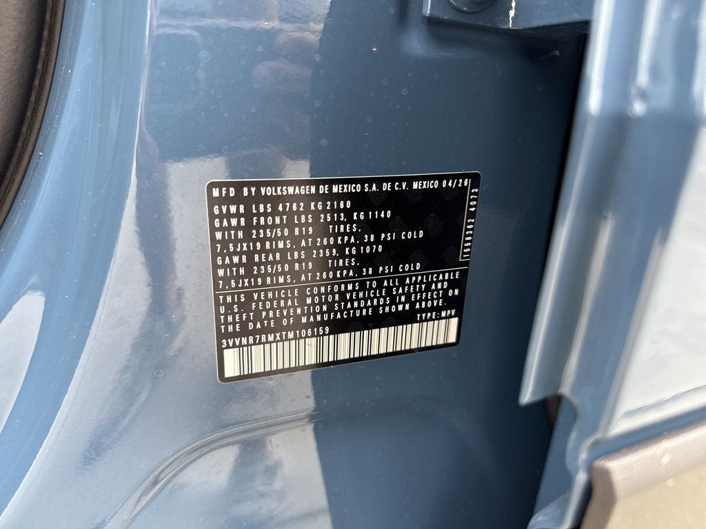 2026 Volkswagen Tiguan 2.0T SE