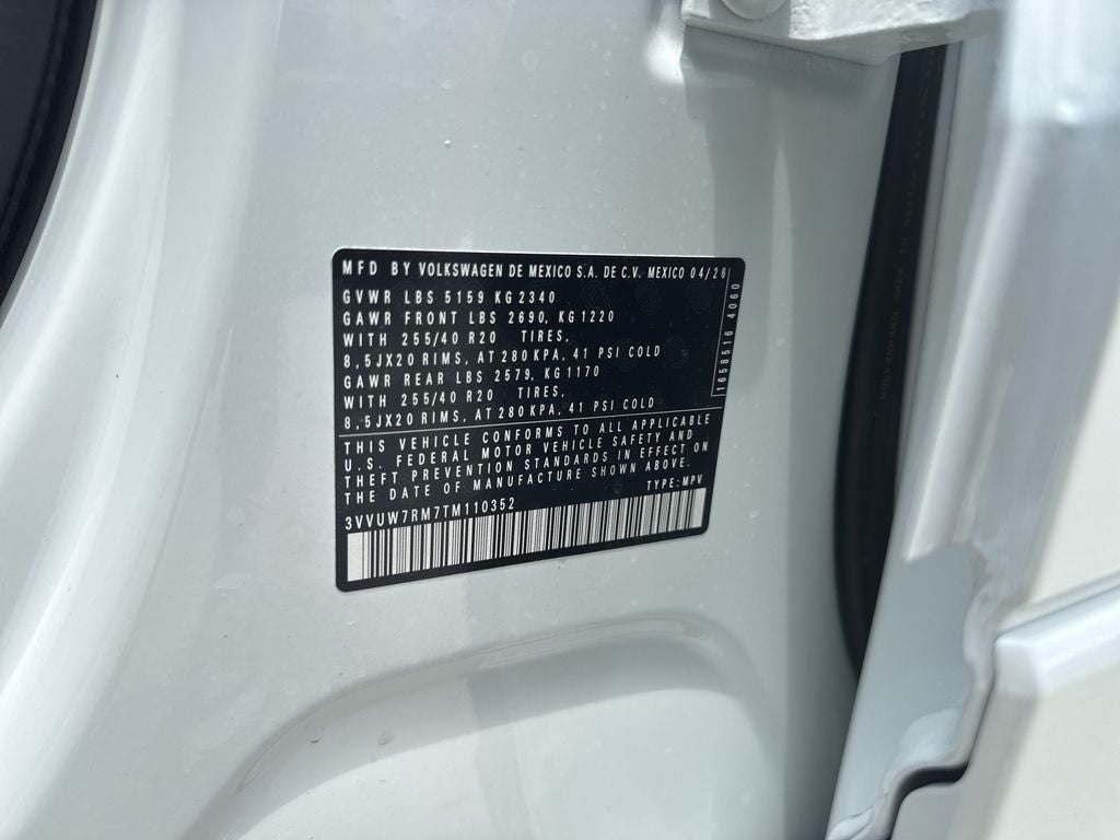 2026 Volkswagen Tiguan 2.0T SEL R-Line Turbo