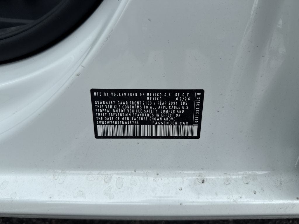 2026 Volkswagen Jetta 1.5T SE