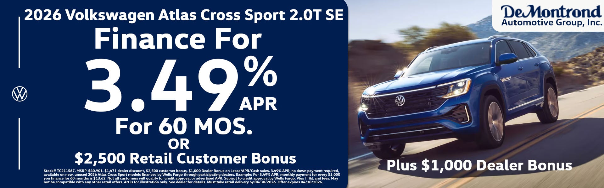 2026 VW Atlas Cross Sport