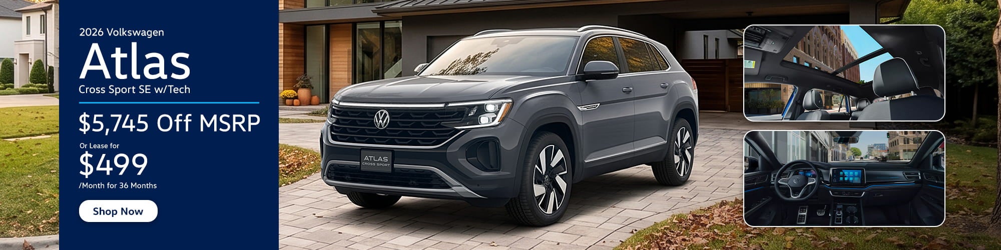 2026 Volkswagen Atlas Cross Sport SE w/Tech