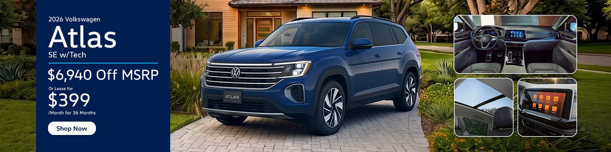 2026 Volkswagen Atlas SE w/Tech